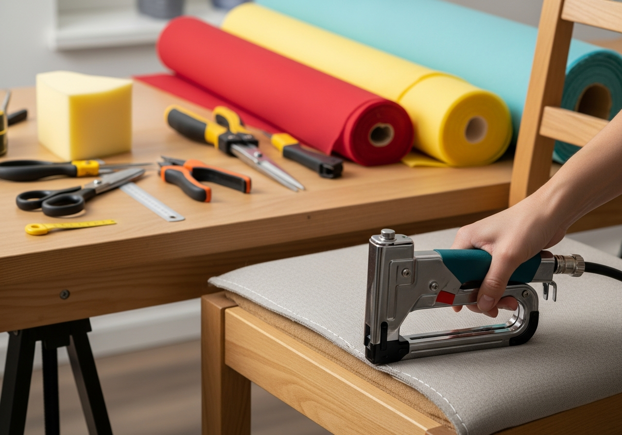 Tapicerowanie krzeseł bez maszyny do szycia: Prosty poradnik DIY.